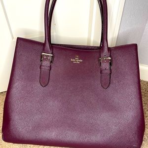 Kate Spade Burgundy Tote Bag